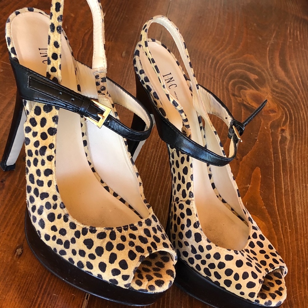 INC International Concepts Cheetah Heels